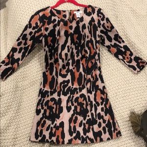 Long sleeve leopard dress